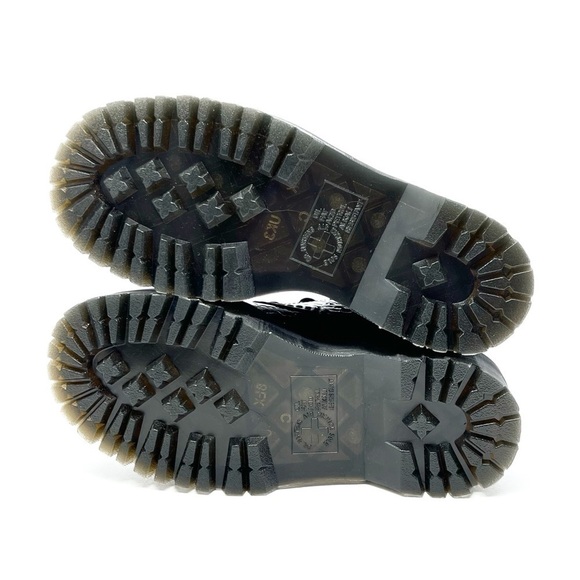 New Dr. Martens Sinclair Lamper Leopard Black Patent Ankle Boots Size 5 Docs dm - Picture 6 of 12